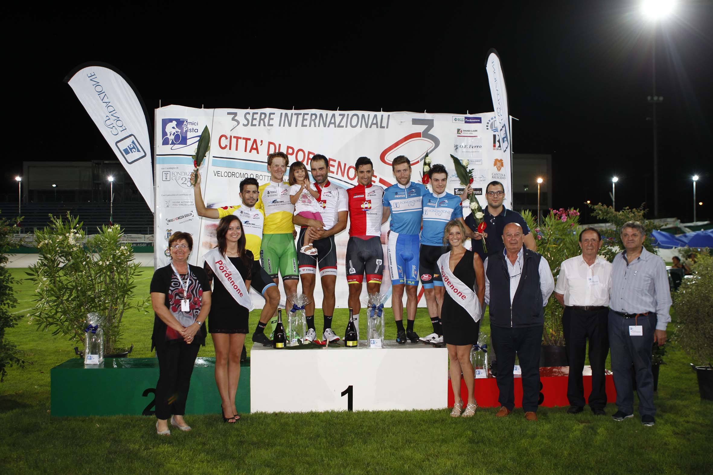Il podio finale della 3 Sere di Pordenone 2016