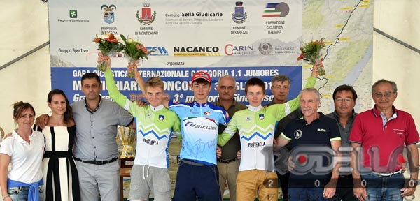 Il podio della Montichiari-Roncone