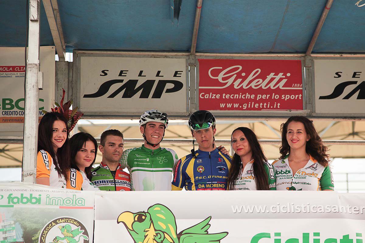 Il podio del Gp Fabbi Imola 2016