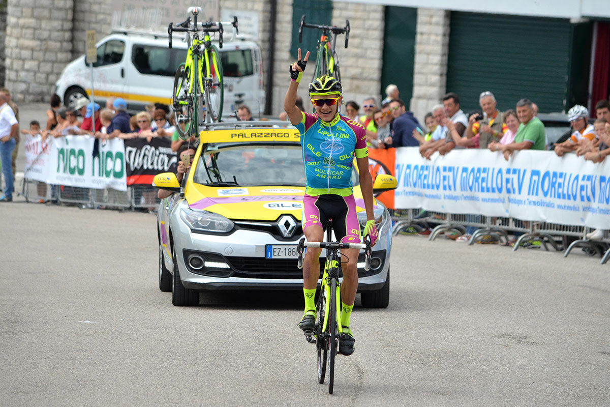 Aleksandr Riabushenko primo sul Monte Grappa