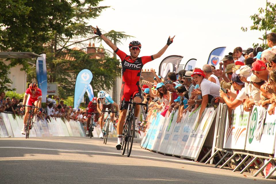 L'arrivo della prima tappa del Tour du Limousin vinta da Joseph Rosskopf