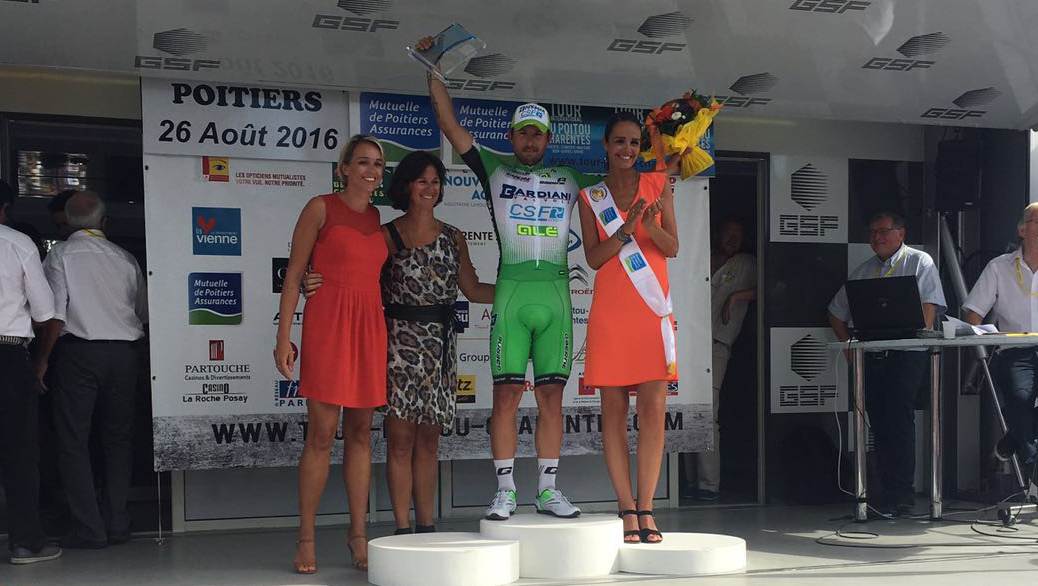 Sonny Colbrelli sul podio