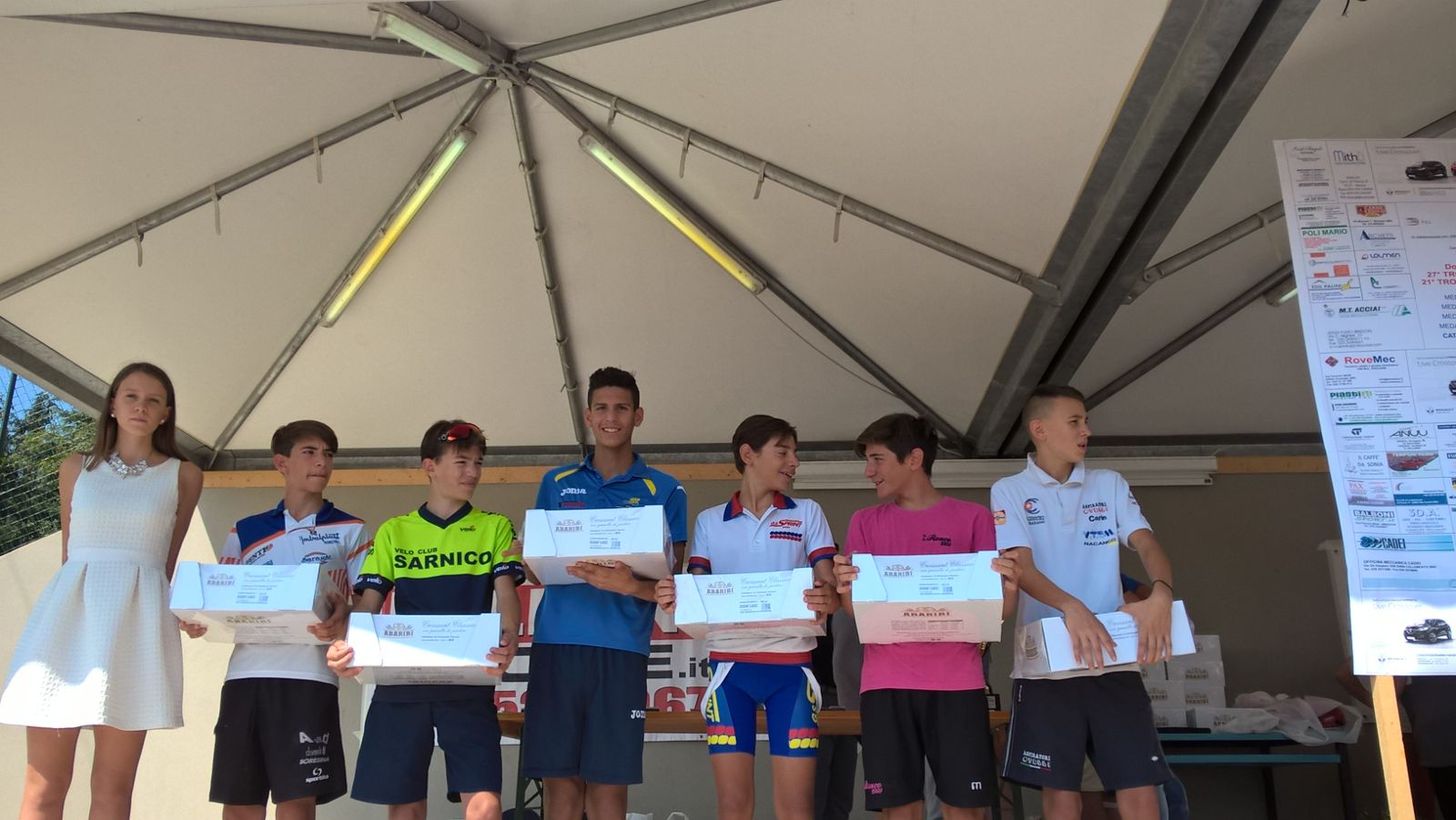 Premiazioni gara Esordienti 2° anno