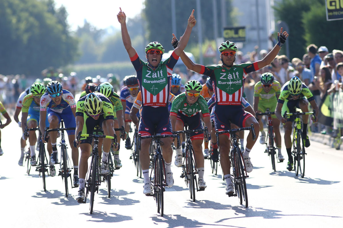 La volata di Vigonza con la vittoria di Filippo Calderaro