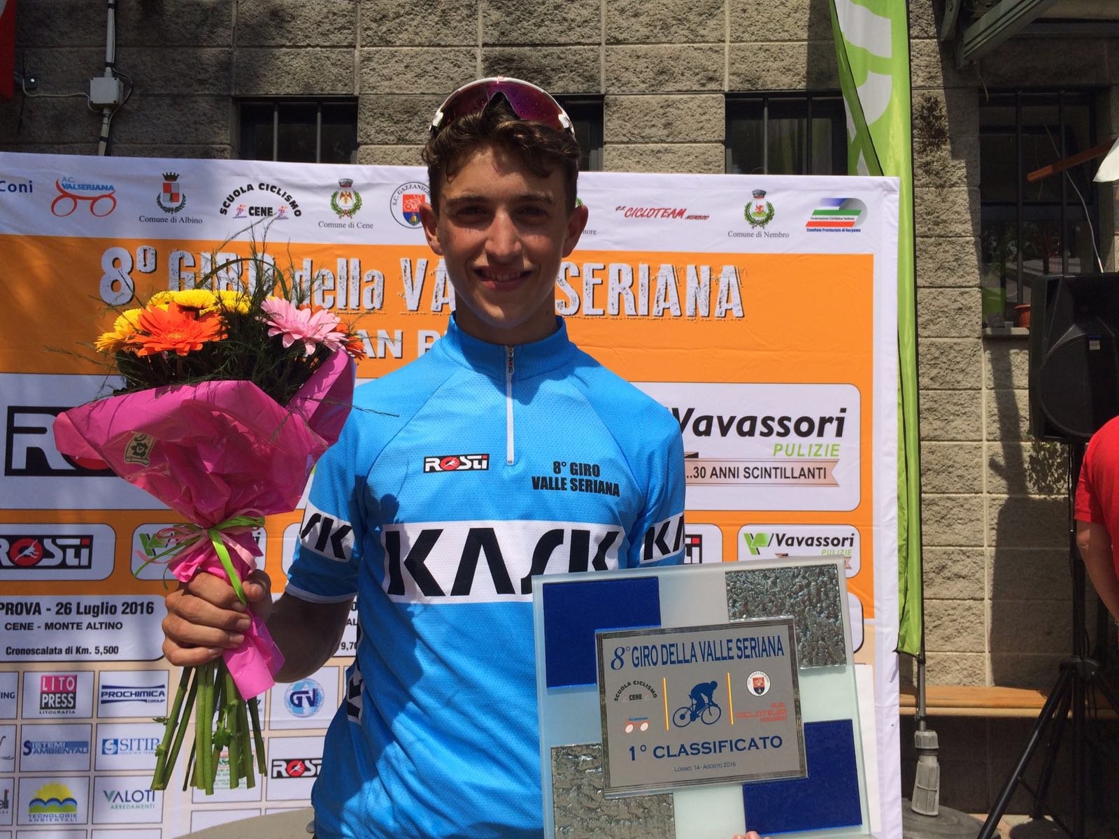 Davide Persico vincitore finale dell'8° Giro della Valseriana - Gp Kask