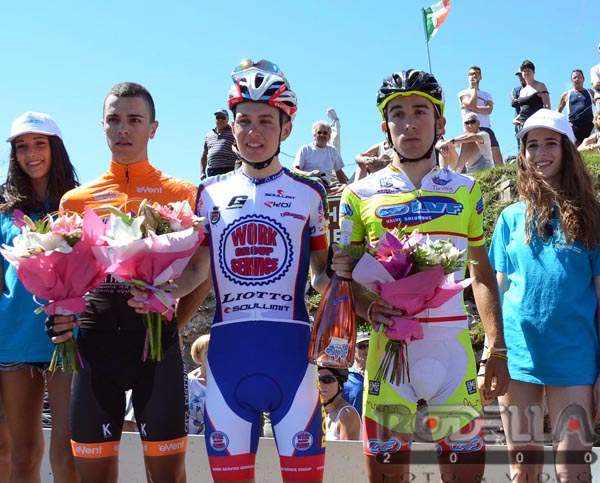 Il podio della Sandrigo - Monte Corno 2016