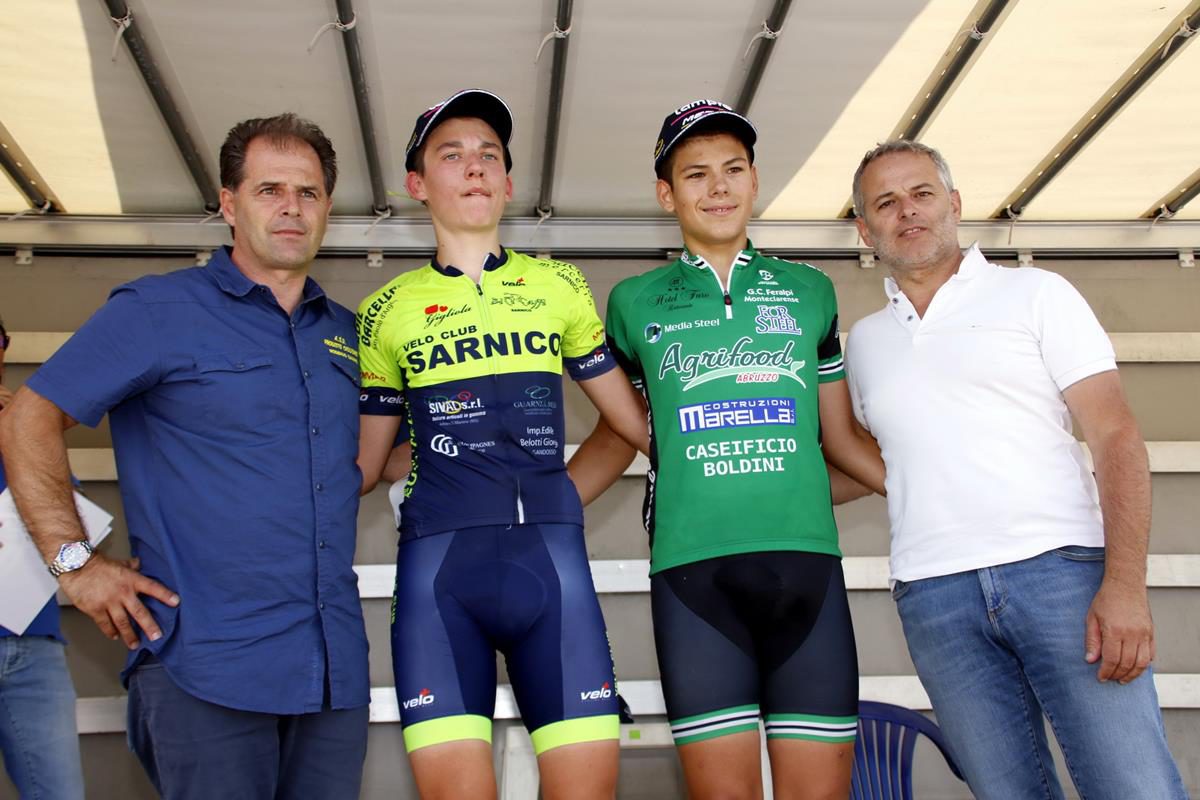 Il podio Esordienti 2° anno a Monticelli Brusati