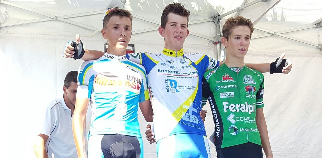 Il podio Allievi di Corte Franca