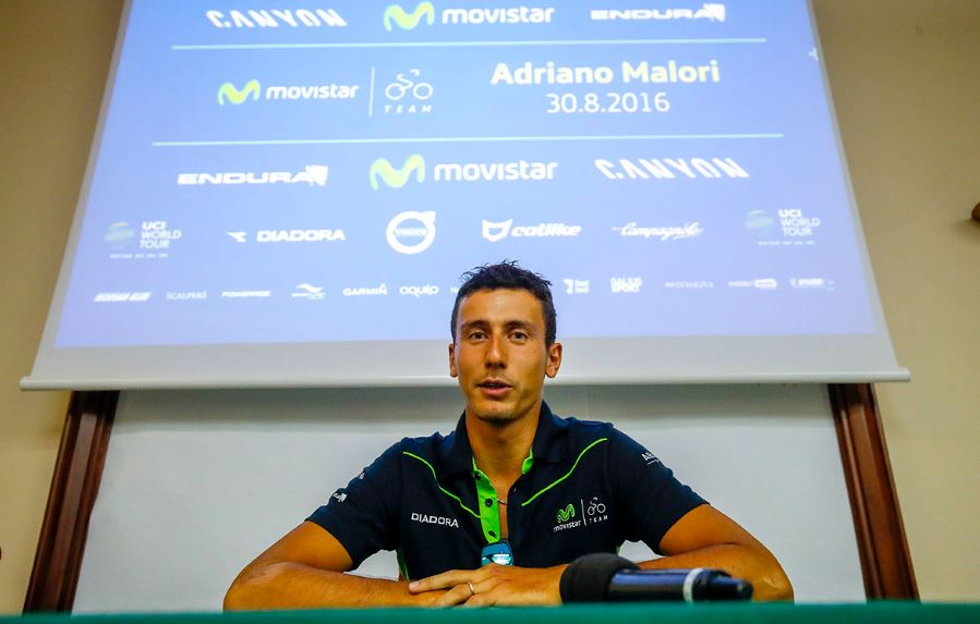 Adriano Malori in conferenza stampa