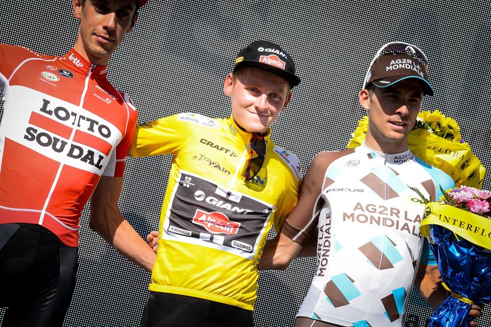 Il podio finale del Tour de l'Ain 2016