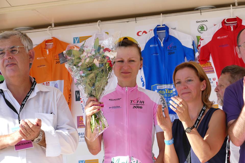 La polacca Katarzyna Pawlowska ha vinto la prima tappa del Tour de l'Ardeche