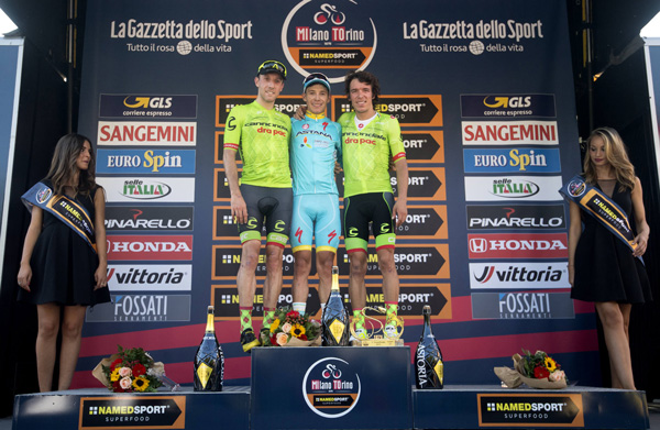 Il podio della Milano-Torino 2016