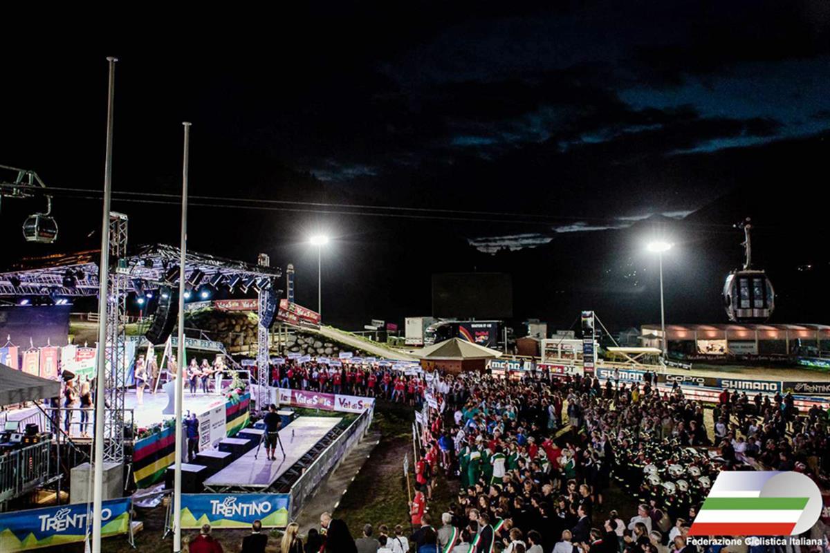 L'inaugurazione dei Mondiali in Val di Sole