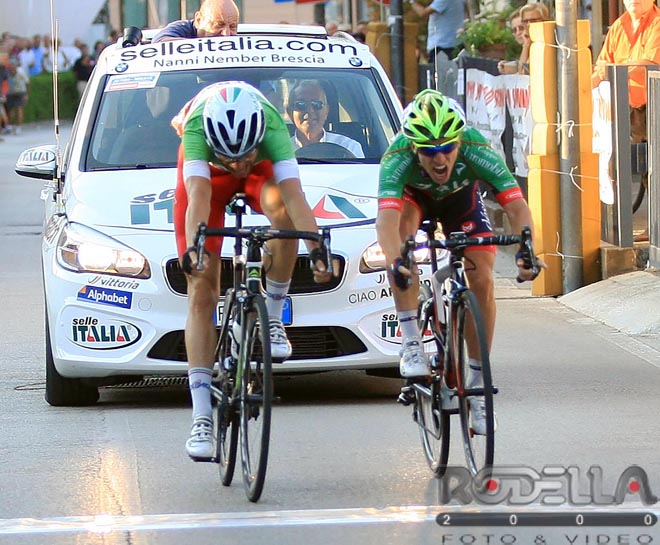 La discussa volata tra Orrico e Rocchi della Astico-Brenta 2016