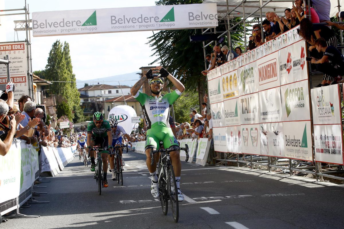 La vittoria di Sonny Colbrelli a Peccioli