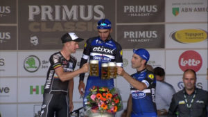 Il podio del Primus Classic Impanis-Van Petegem