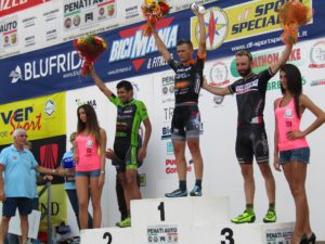 Podio maschile del Marathon Bike della Brianza 2016