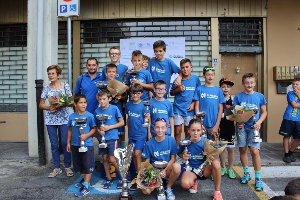 I ragazzi del Gc Almenno vincitori a Verdellino