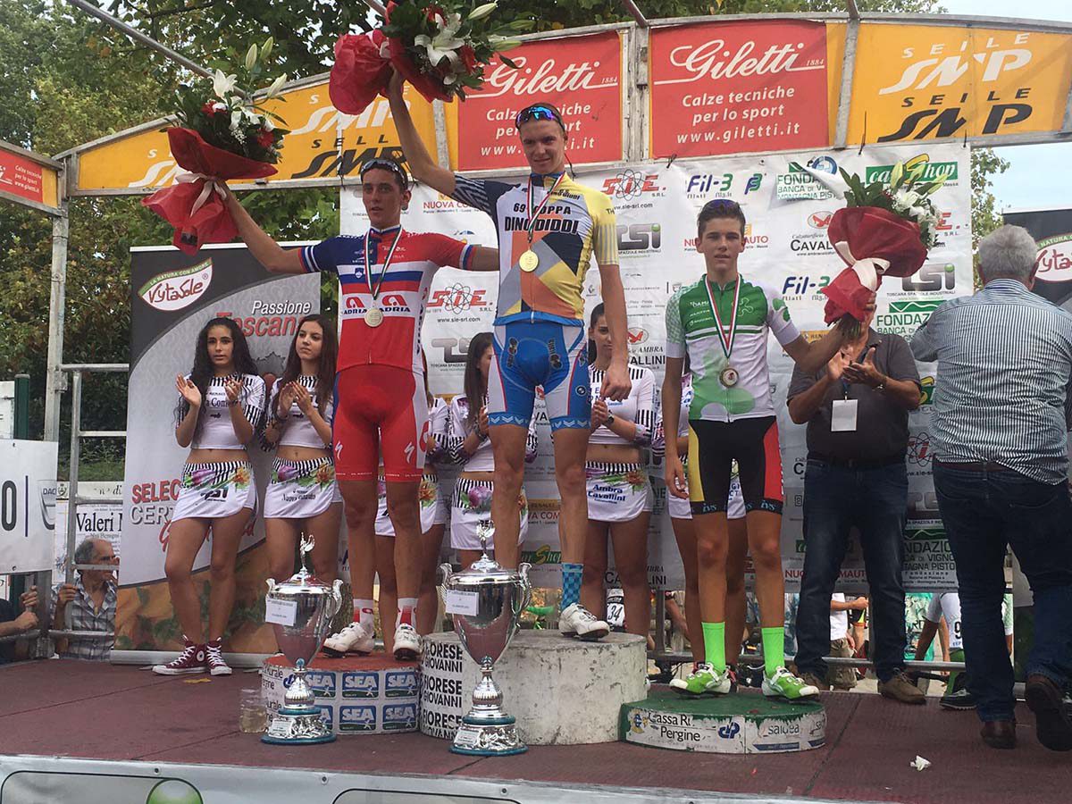 Il podio della Coppa Dino Diddi 2016