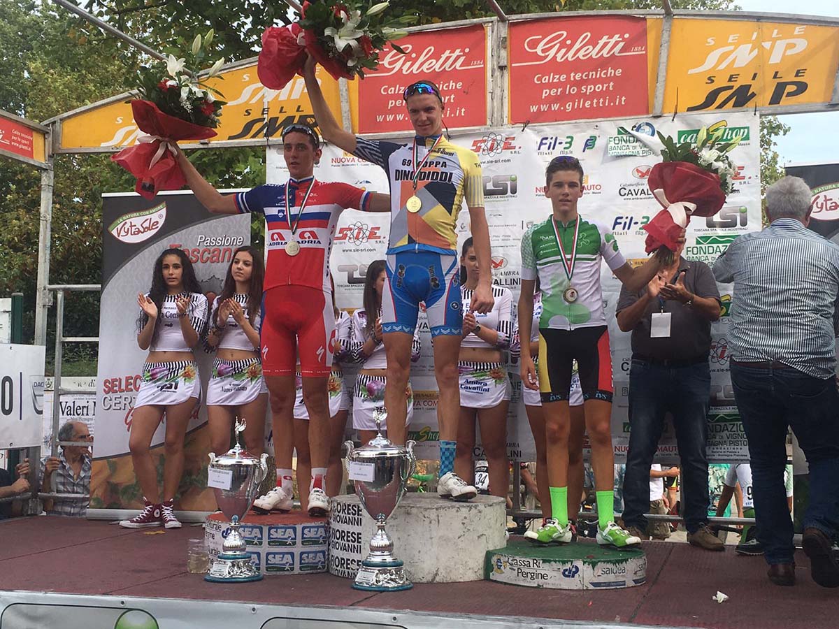 Il podio della Coppa Dino Diddi 2016