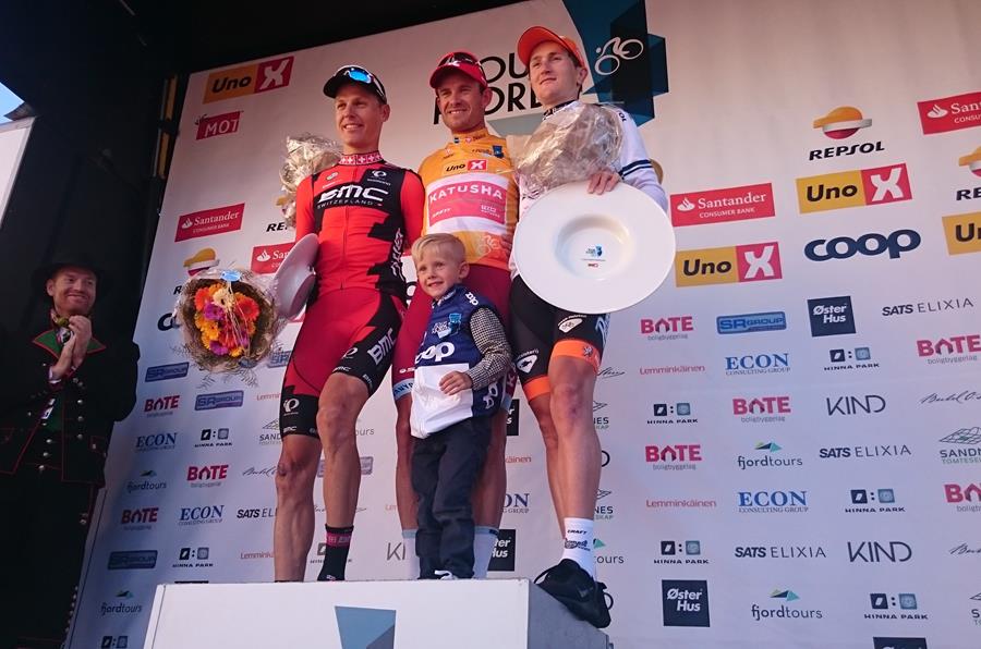 Il podio finale del Tour des Fjords 2016