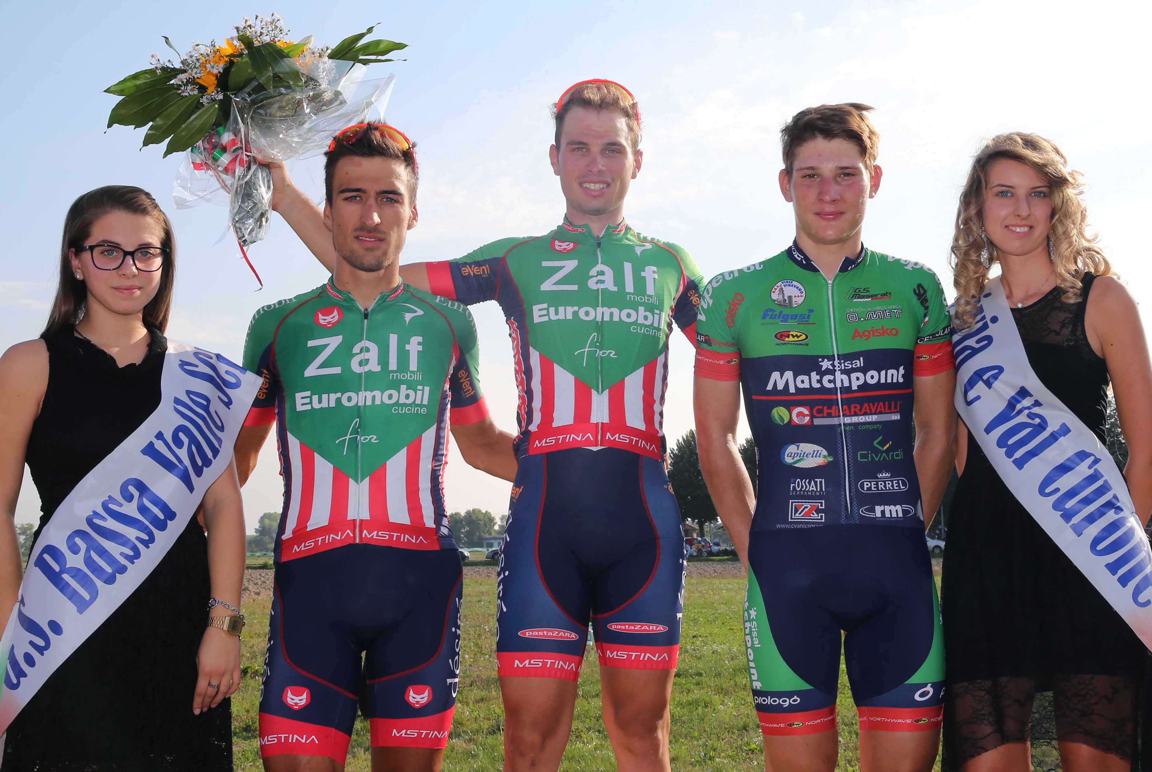 Il podio di Alzano Scrivia