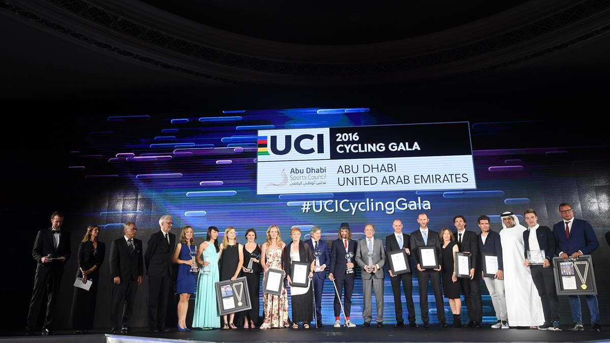 Tutti i premiati dell'UCI Cycling Gala