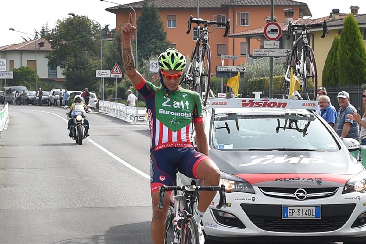 La vittoria di Filippo Rocchetti della Zalf al Trofeo Delio Gallina
