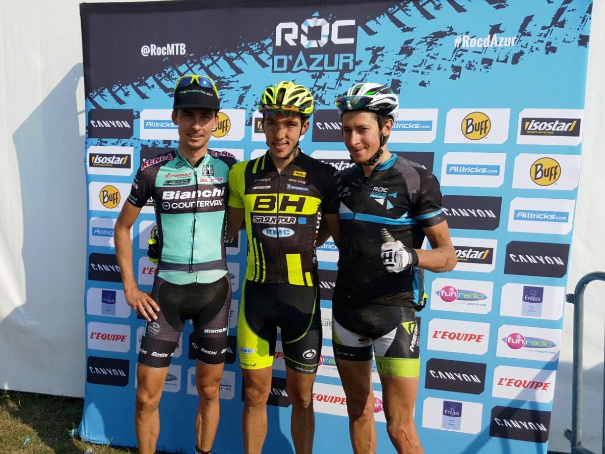 Il podio della Roc d'Azur 2016