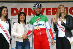 La premiazione del campione italiano Davide