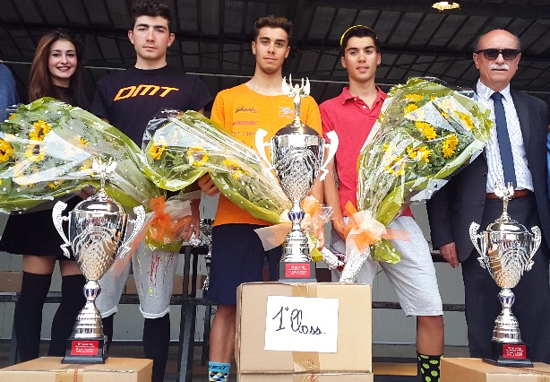 Il podio del 13° Giro dei Paesi del Comune di Citerna a Fighille