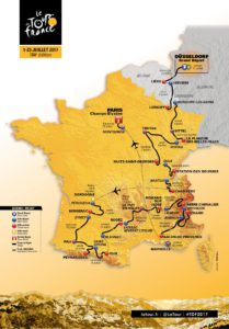 La planimetria del Tour de France 2017