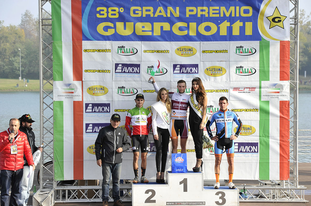 Il podio Open maschile del Gp Guerciotti 2016