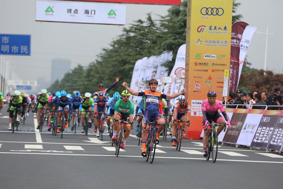 La vittoria di Eduard Grosu nella quinta tappa del Tour of Taihu Lake