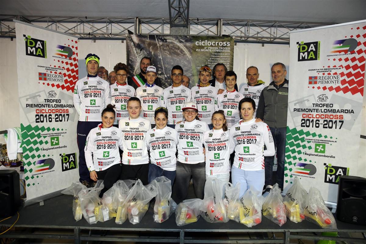 Il gruppo dei leader del circuito Trofeo Piemonte e Lombardia