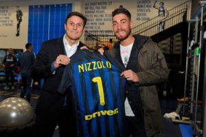 Giacomo Nizzolo con Javier Zanetti