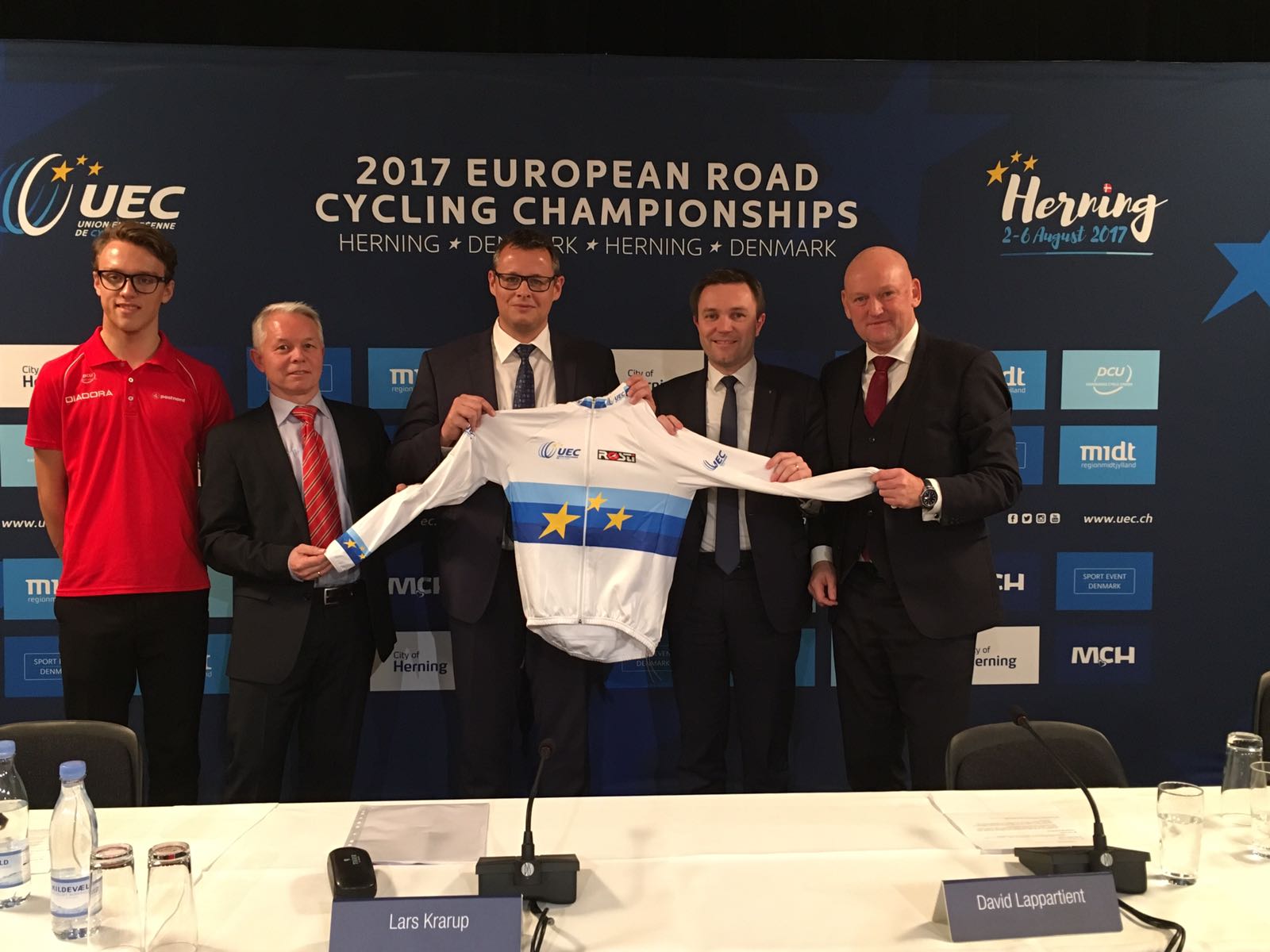 Egholm, Jensen, Krarup, Lappartient e Sorensen