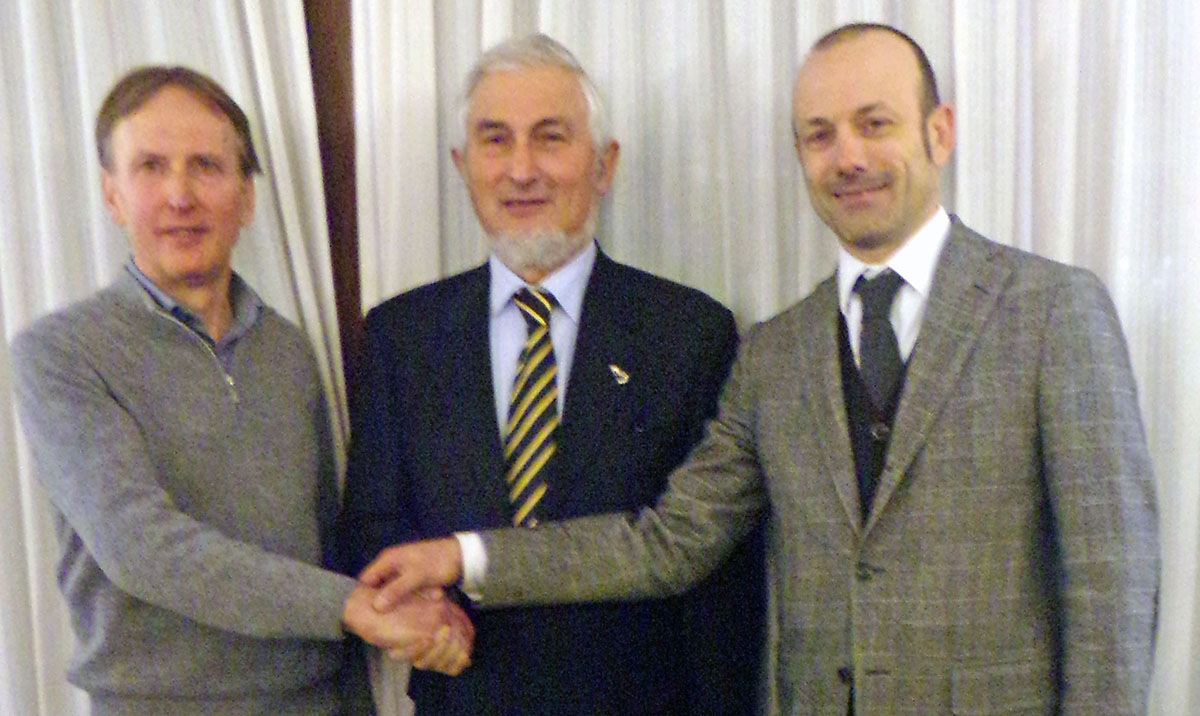 Michieletto con i vice Corbanese e Liber