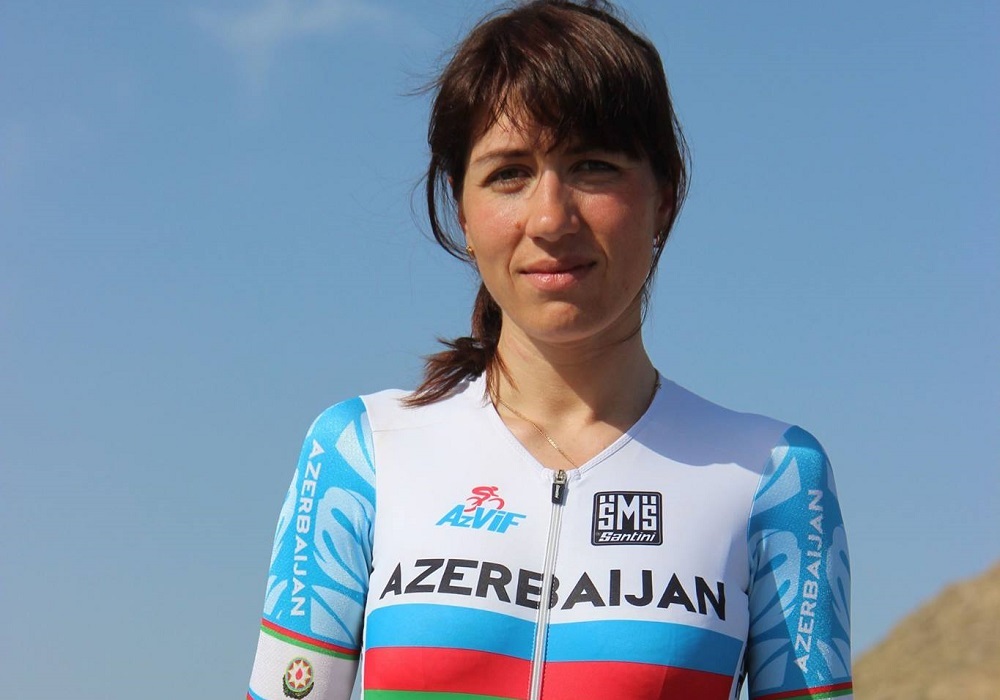 Olena Pavlukhina, campionessa dell'Azerbaijan della prova in linea e a cronometro