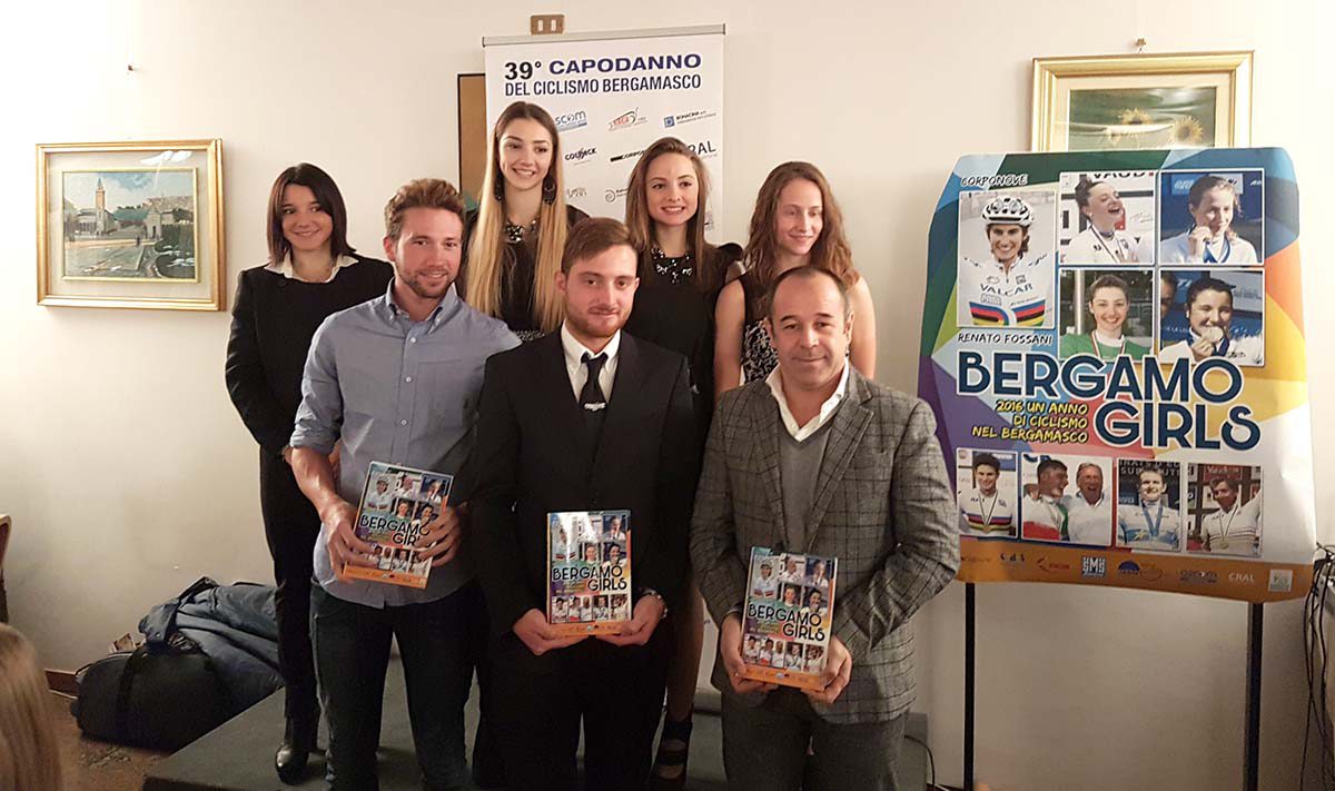 Alcuni dei protagonisti del Capodanno del Ciclismo Bergamasco