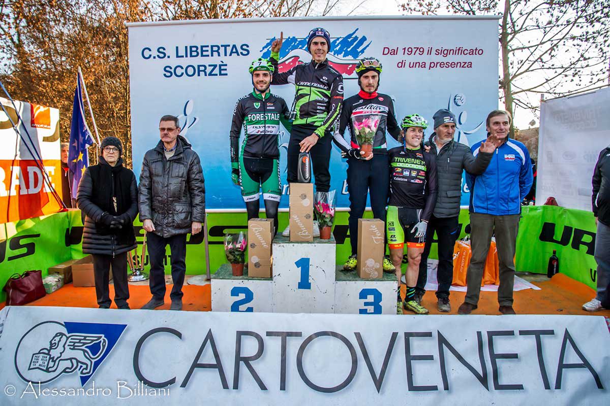 Il podio Elite di Scorzè