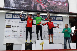 Nadir Colledani sul podio, primo degli Under 23