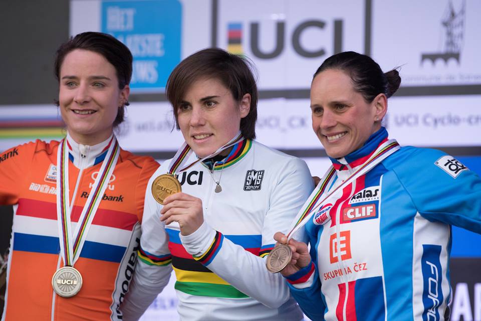 Il podio del Mondiale Ciclocross Donne Elite