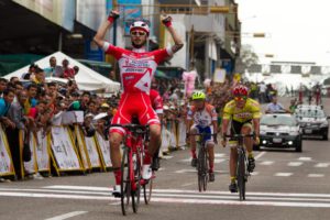 La vittoria di Raffaello Bonusi nella prima tappa della Vuelta al Tachira