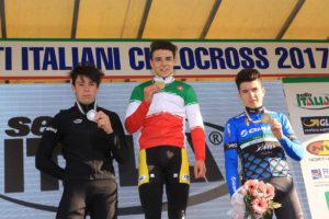 Il podio del Campionato Italiano Ciclocross 2017 Under 23
