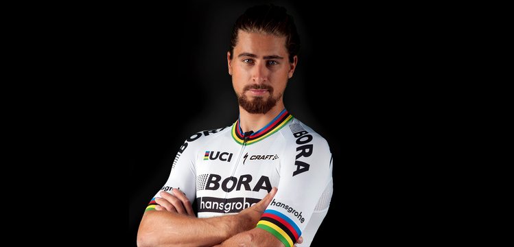 Peter Sagan con la nuova maglia di campione del mondo