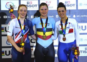 Rachele Barbieri medaglia di bronzo nell'Omnium femminile a Cali