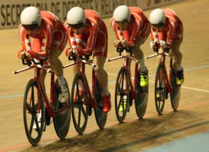 Il quartetto danese vince l'Inseguimento a squadre maschile