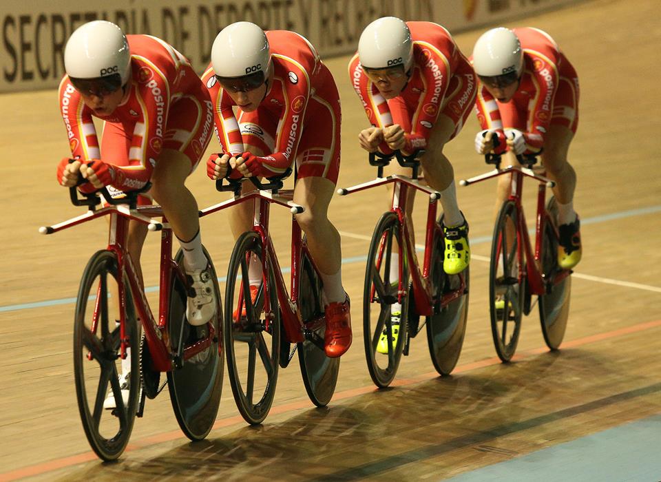 Il quartetto danese vince l'Inseguimento a squadre maschile