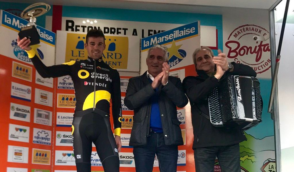 Lilian Calmejane vincitore della terza tappa dell'Etoile de Besseges